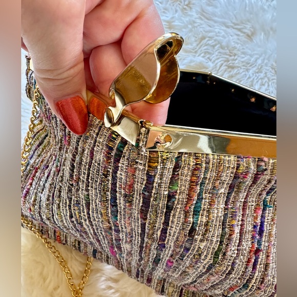 Vintage Purse | Versatile: Clutch, Shoulder, Crossbody | 1970s 1980s, Disco - Picture 8 of 11